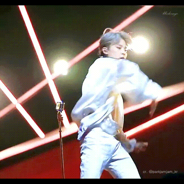 Recent activity shot of Jimin (BTS)