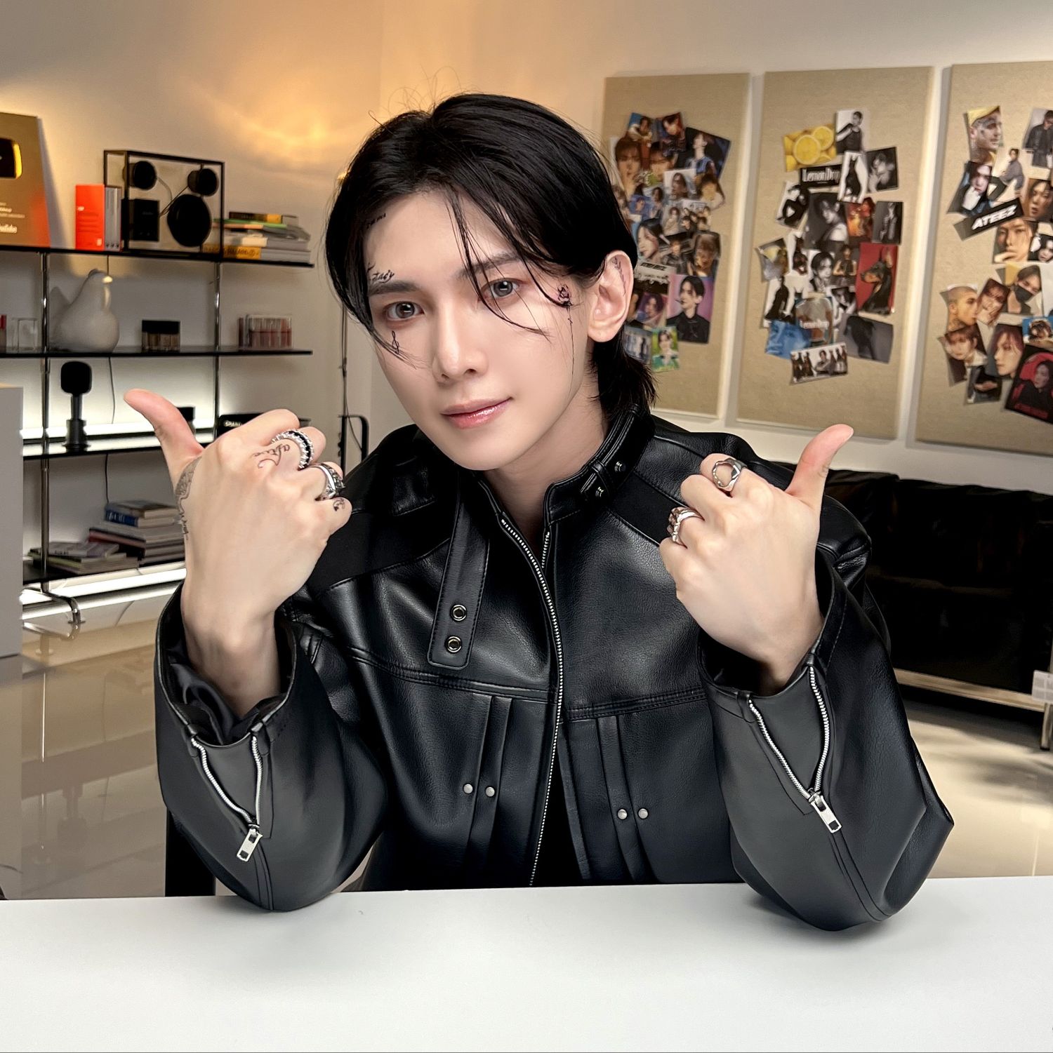 Recent activity shot of Yeosang (ATEEZ)