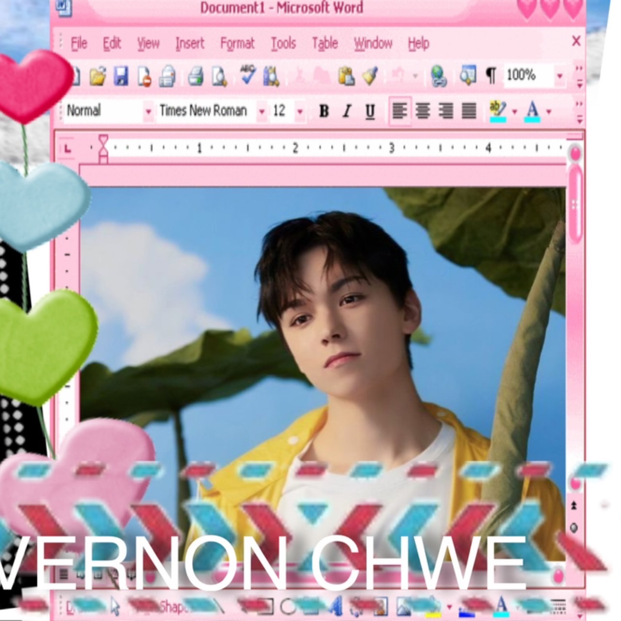 A moment captured by Vernon (SEVENTEEN)'s fan
