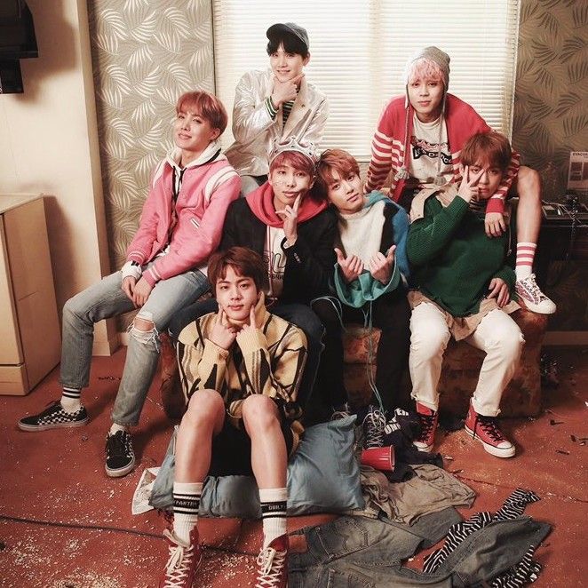 BTSの舞台裏ショット