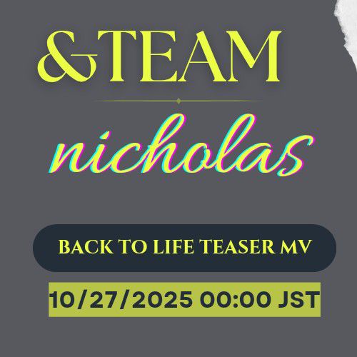 Recent activity shot of Nicholas (&TEAM)