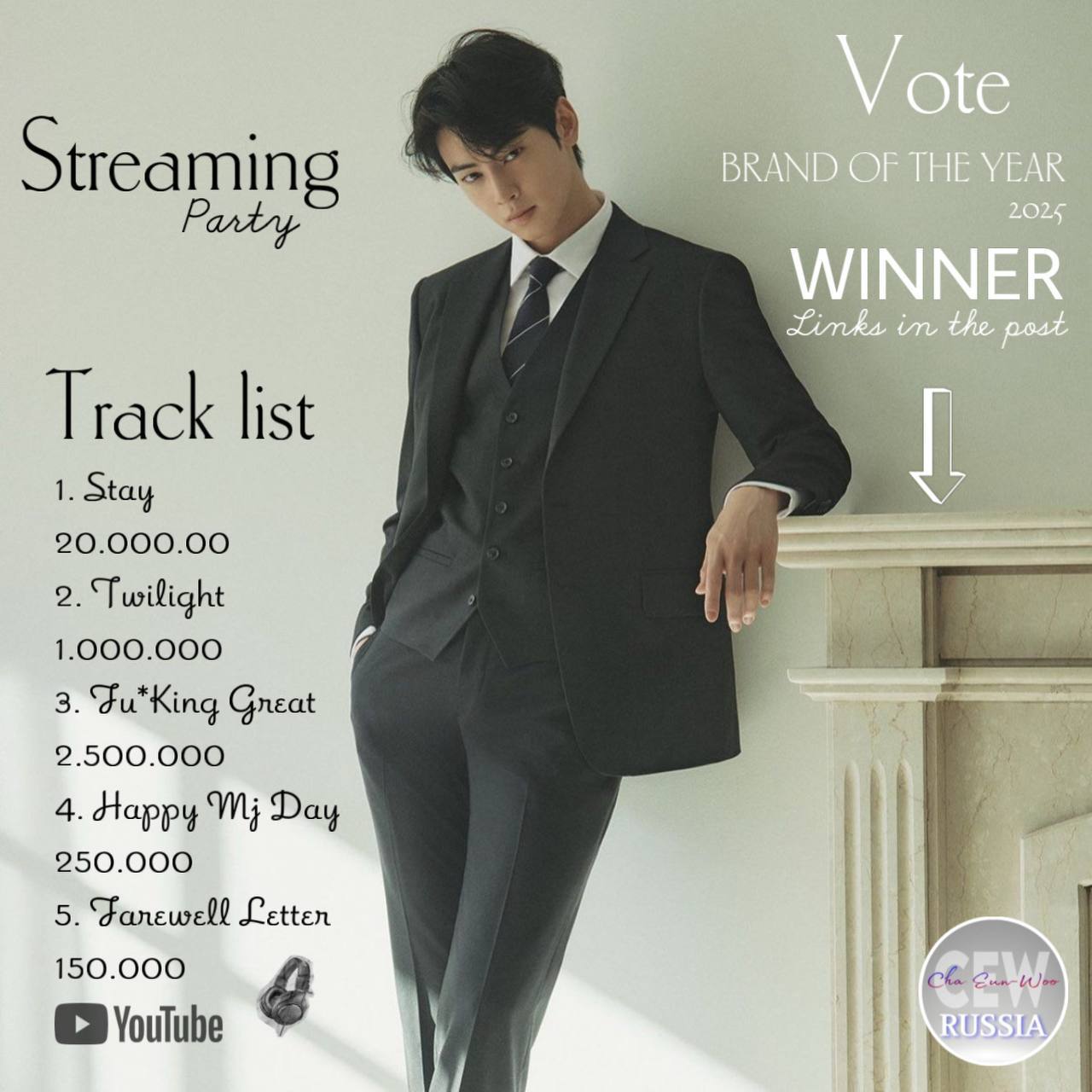 Recent activity shot of Eunwoo (ASTRO)
