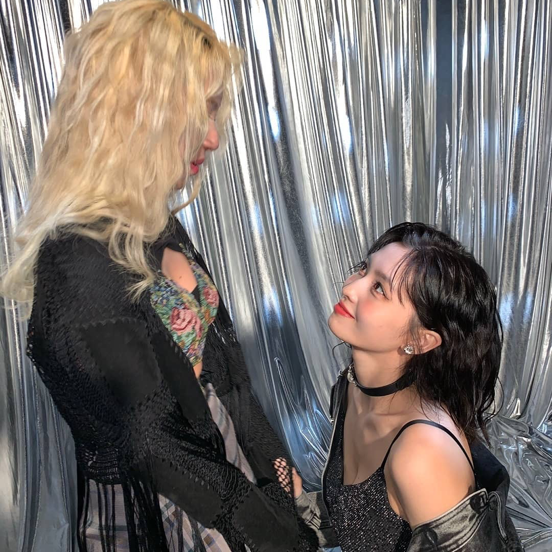 A moment captured by Momo (TWICE)'s fan