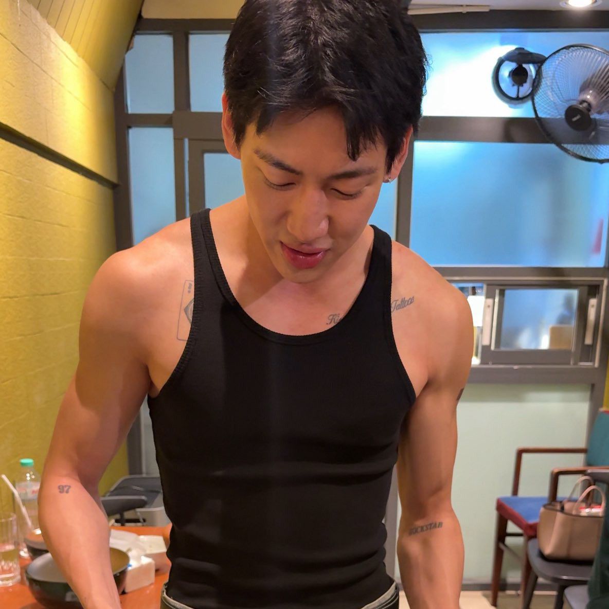A moment captured by Bambam (GOT7)'s fan