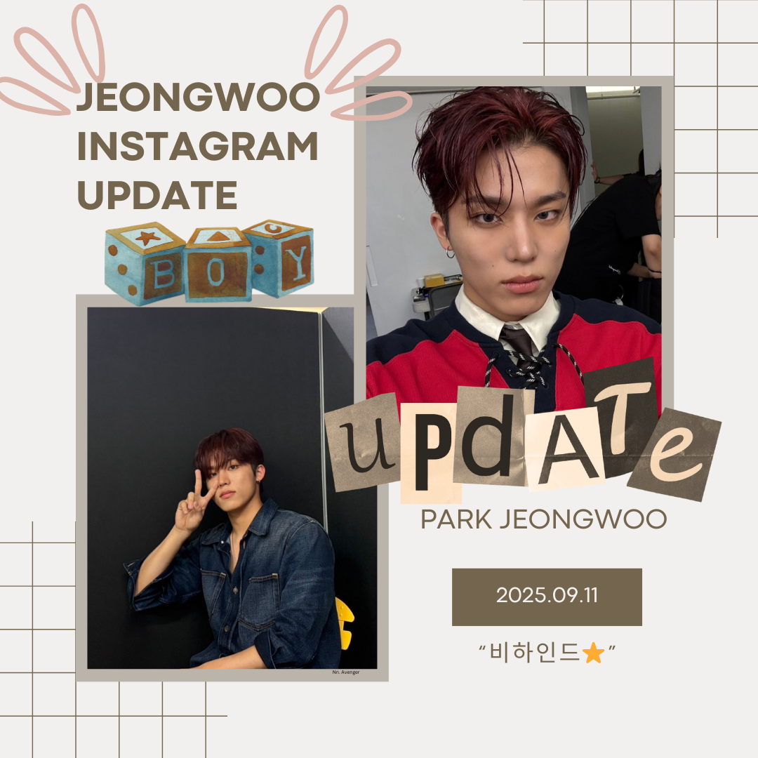 Recent activity shot of Park Jeongwoo (TREASURE)