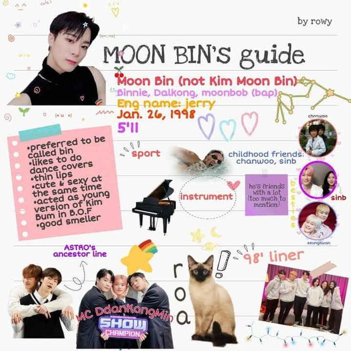 Recent activity shot of Moonbin (ASTRO)