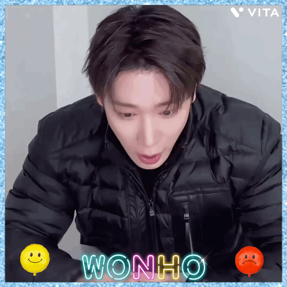 A moment captured by Wonho's fan