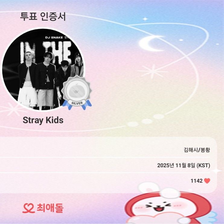 Recent activity shot of Stray Kids