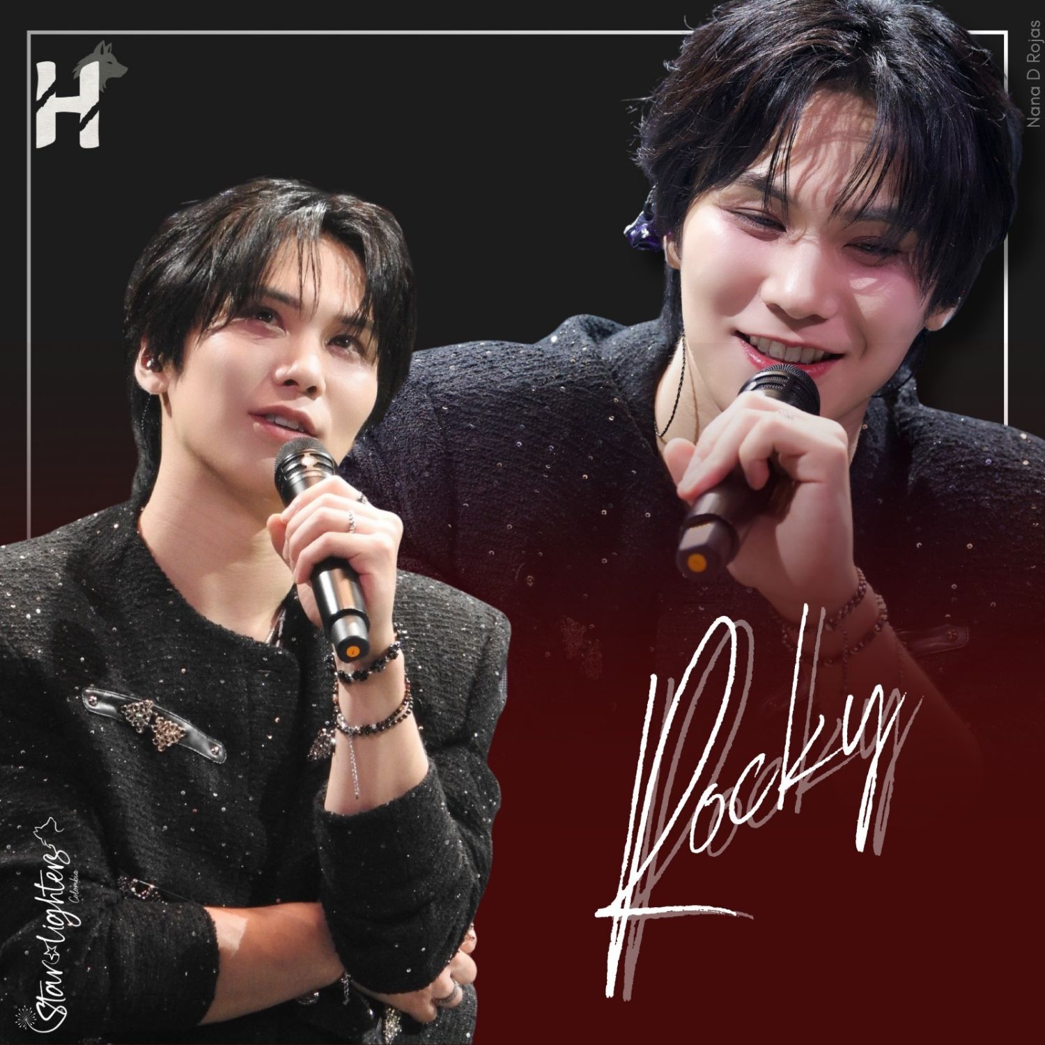 A moment captured by Rocky's fan