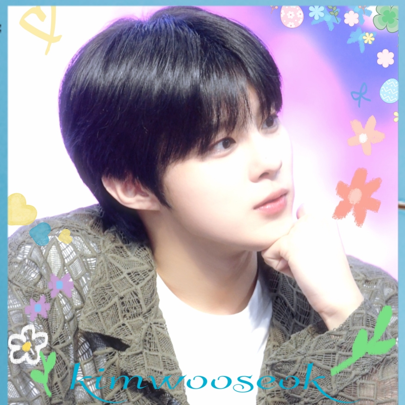 A moment captured by Kim Wooseok's fan