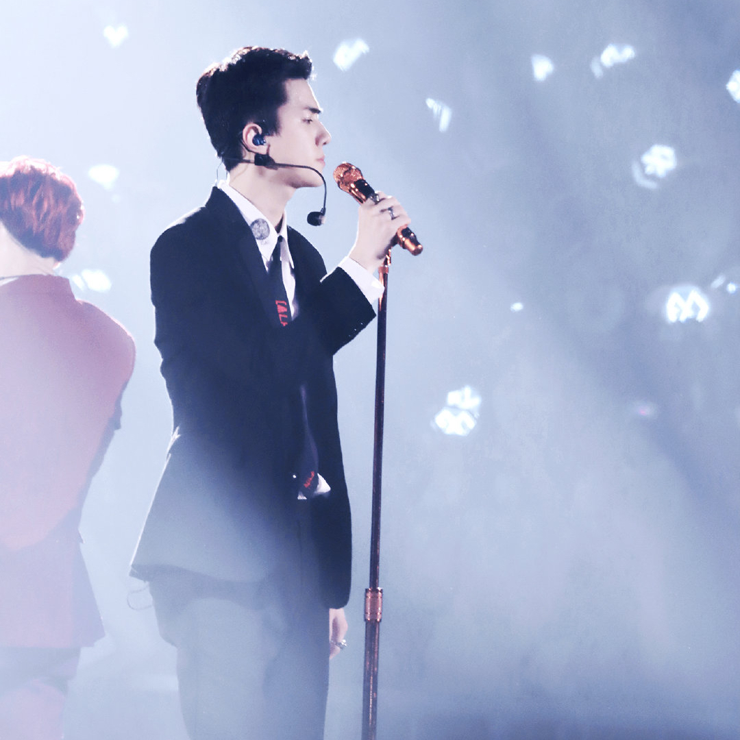 Recent activity shot of Sehun (EXO)