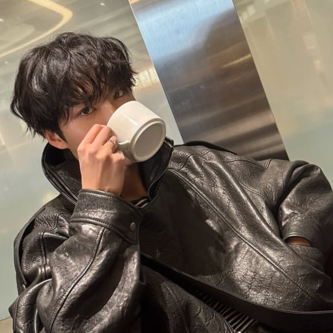 Recent activity shot of Seonghwa (ATEEZ)