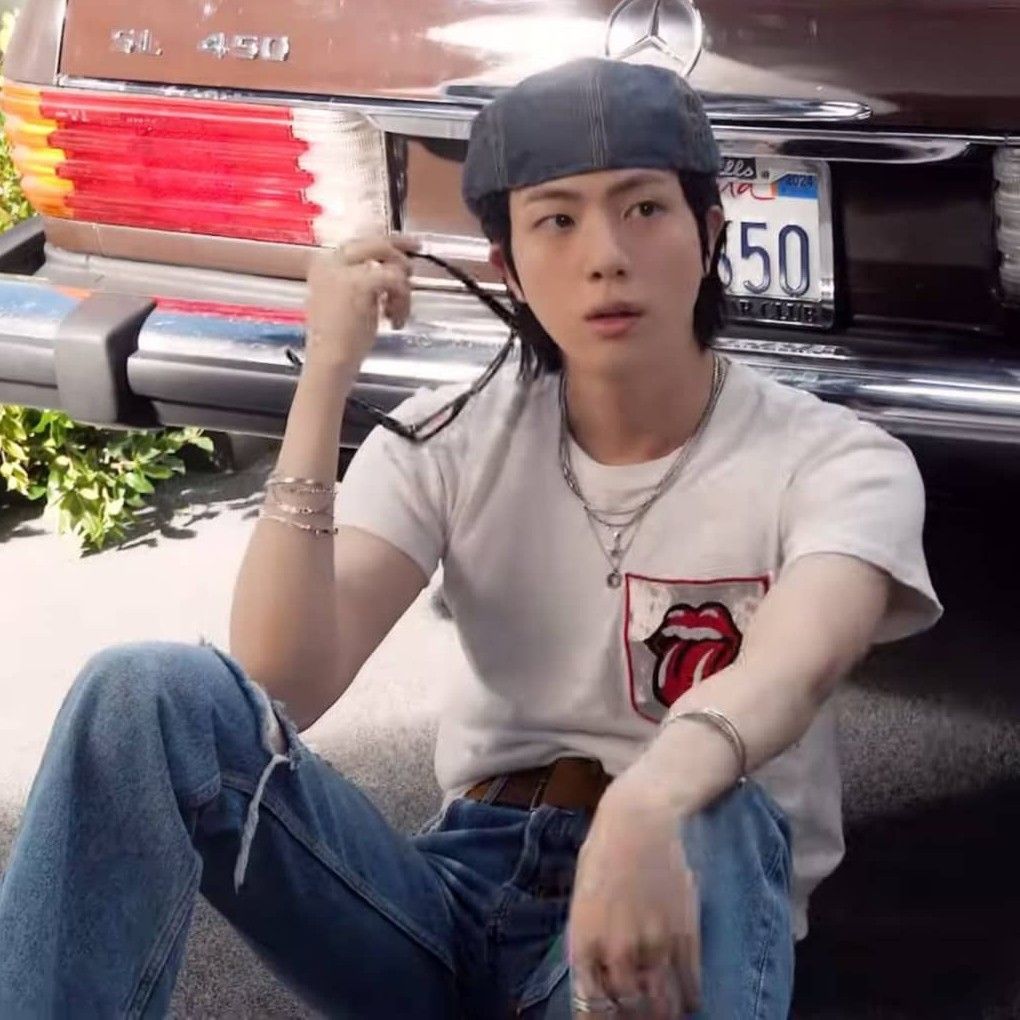 Recent activity shot of Jin (BTS)