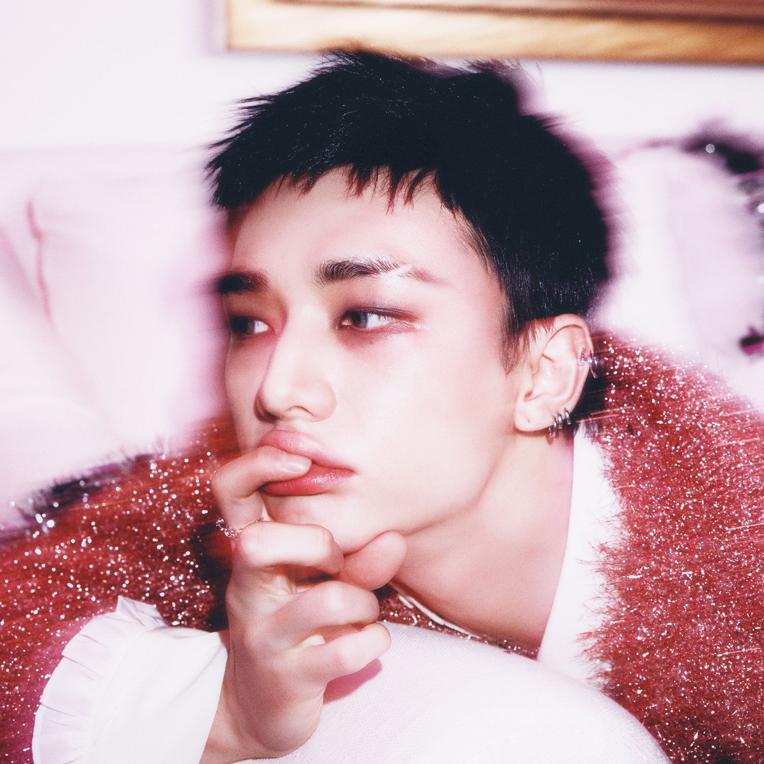 Behind-the-scenes cut of Hyunjin (Stray Kids)