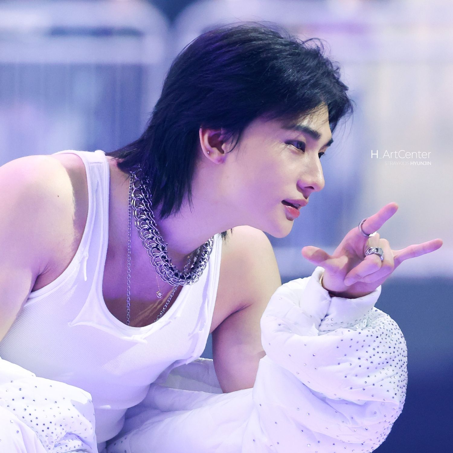 Behind-the-scenes cut of Hyunjin (Stray Kids)