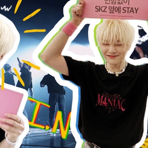 A moment captured by I.N (Stray Kids)'s fan