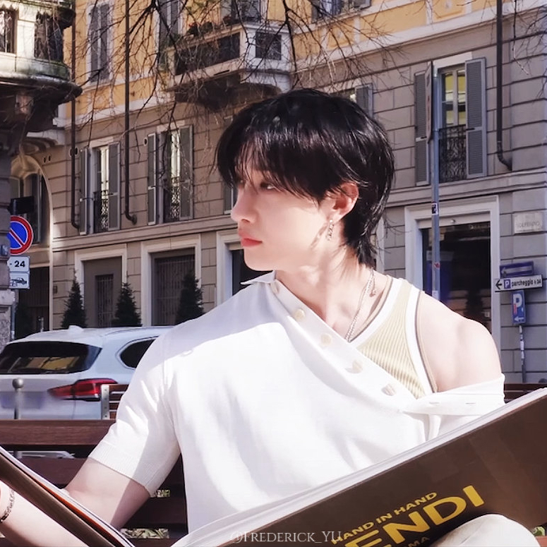 Recent activity shot of Bang Chan (Stray Kids)