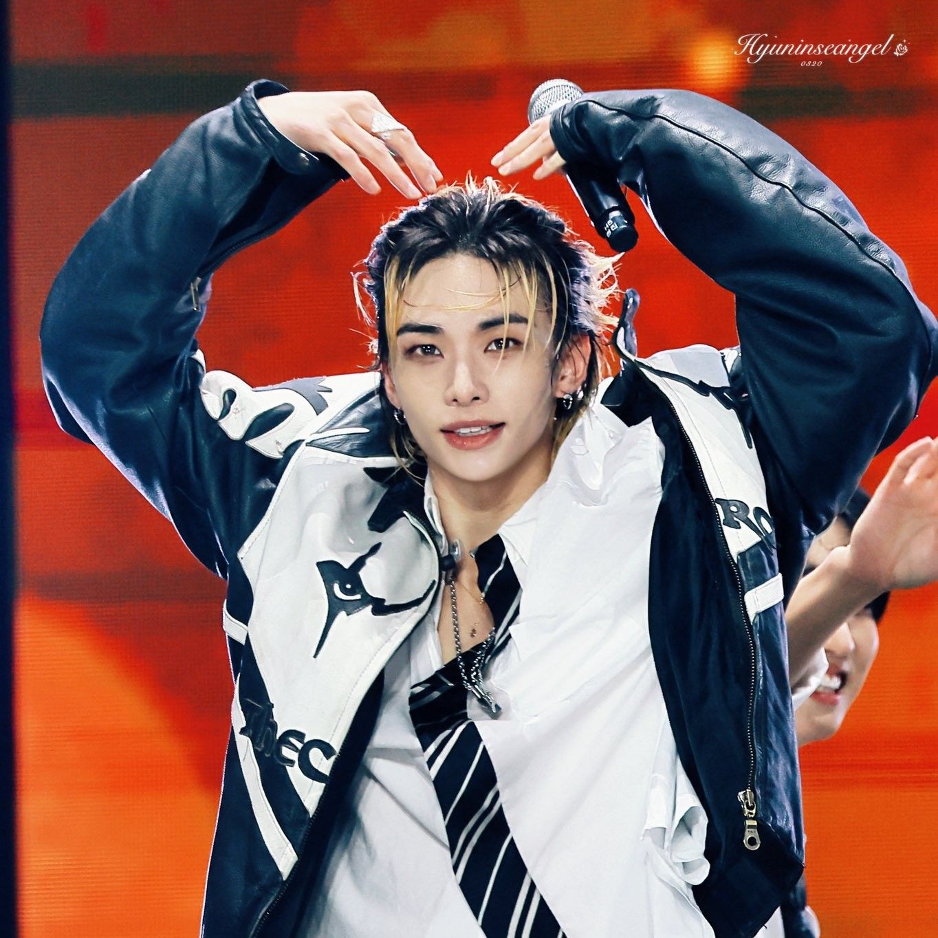 A moment captured by Stray Kids's fan