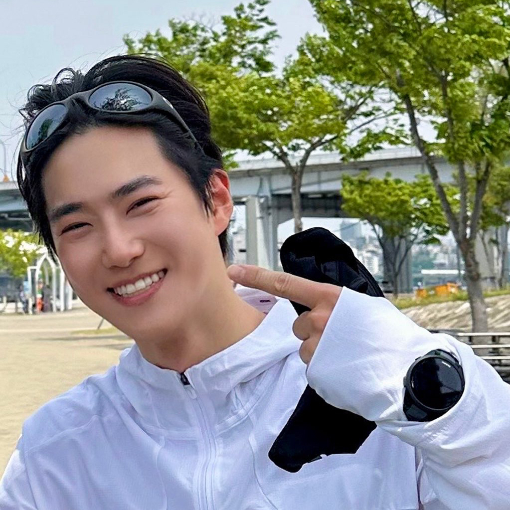 Recent activity shot of Suho (EXO)