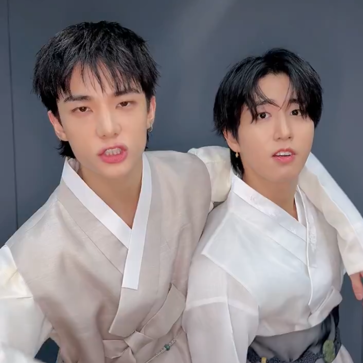 Behind-the-scenes cut of Hyunjin (Stray Kids)