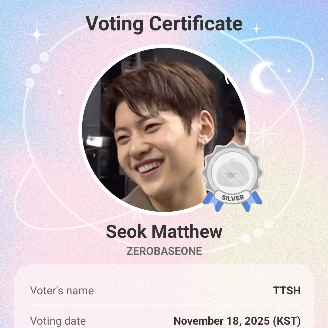 Behind-the-scenes cut of Seok Matthew (ZEROBASEONE)