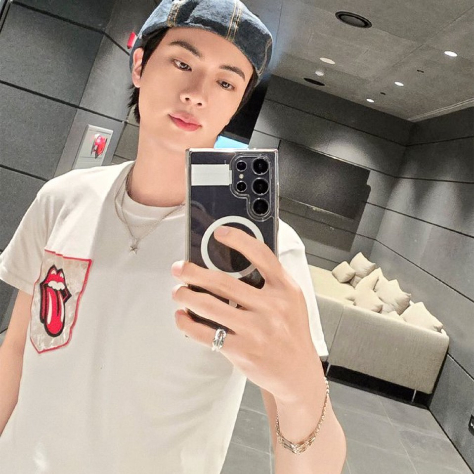 Recent activity shot of Jin (BTS)
