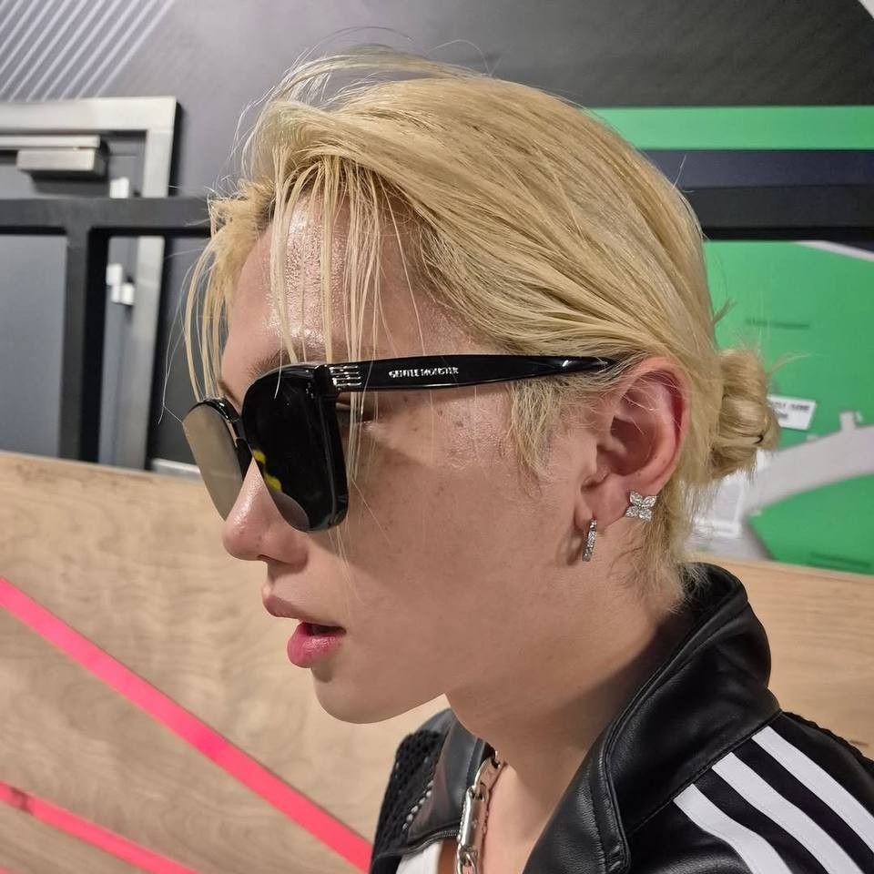 A moment captured by Felix (Stray Kids)'s fan