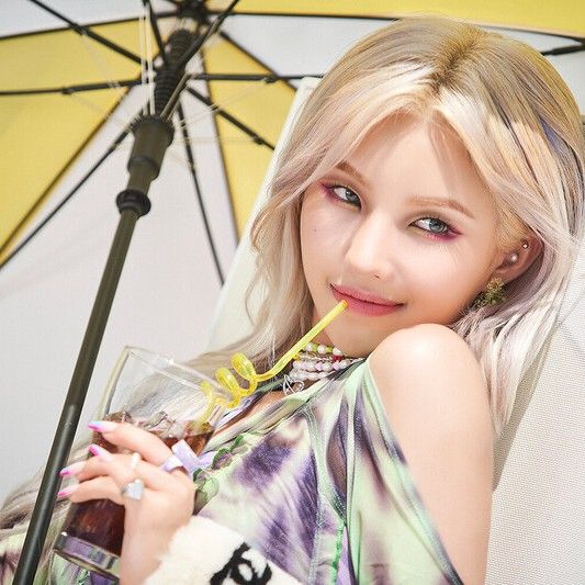 Recent activity shot of Soyeon (i-dle)