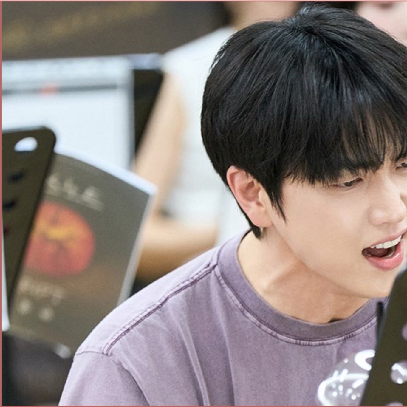 A moment captured by Sandeul (B1A4)'s fan