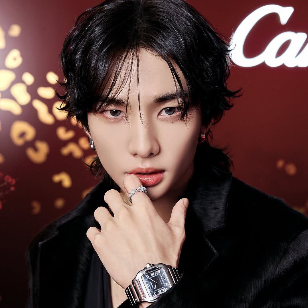 Recent activity shot of Hyunjin (Stray Kids)