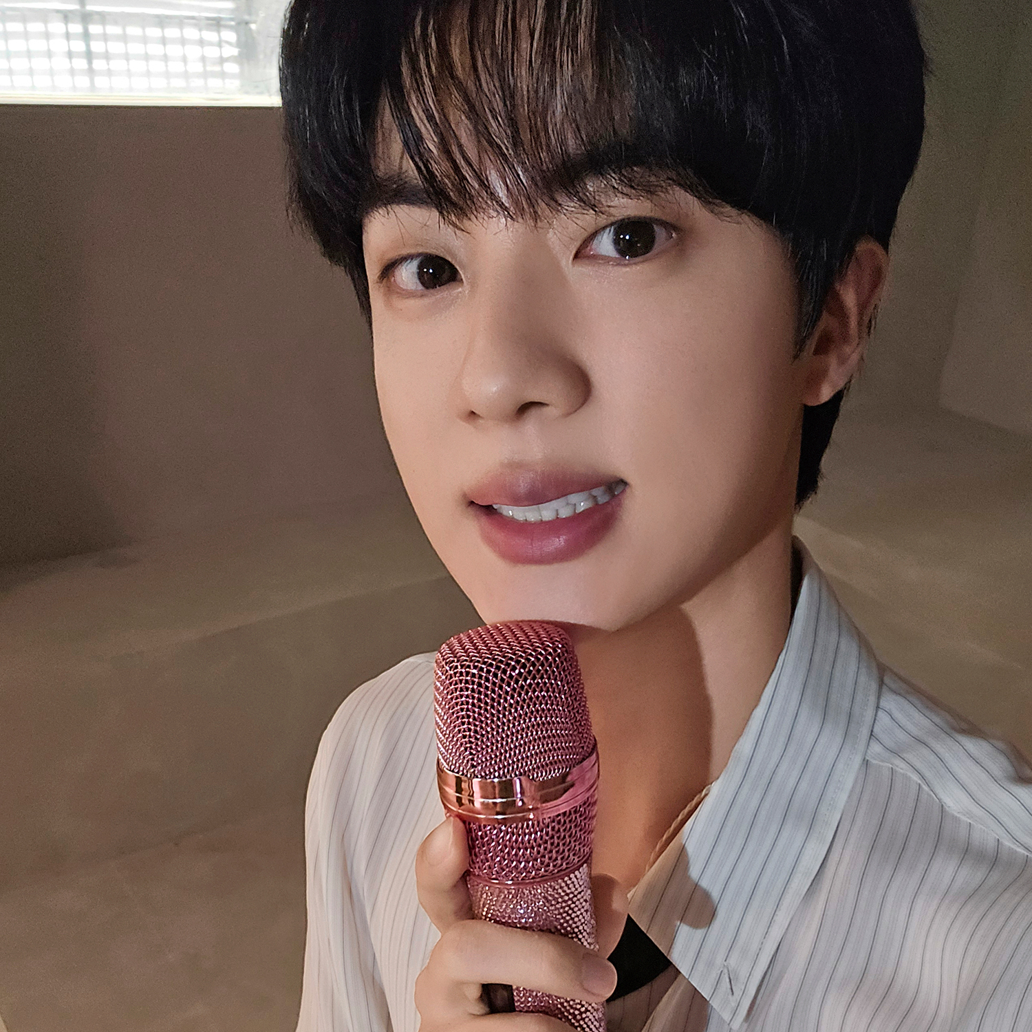 Recent activity shot of Jin (BTS)