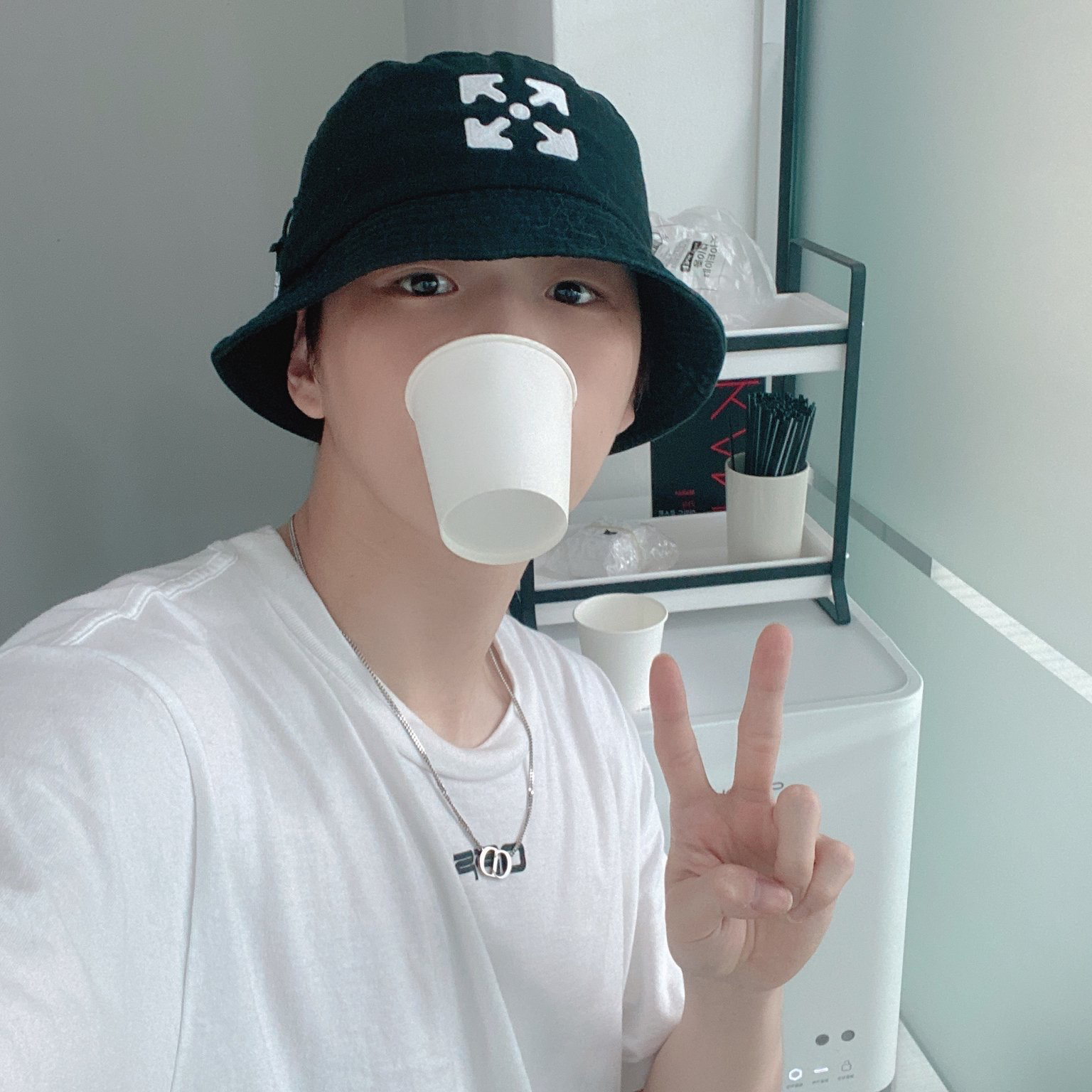 A moment captured by Kang Daniel's fan