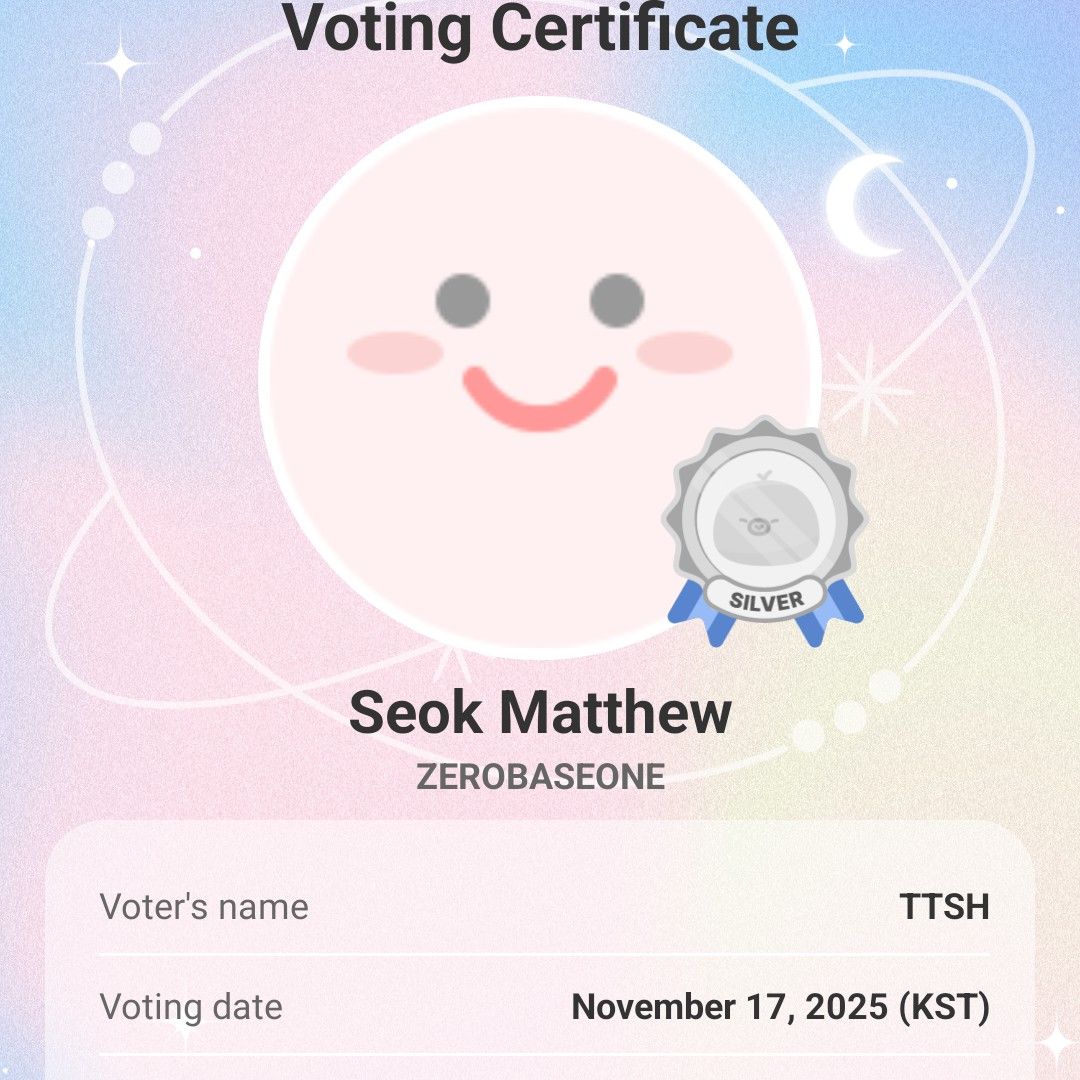 Recent activity shot of Seok Matthew (ZEROBASEONE)