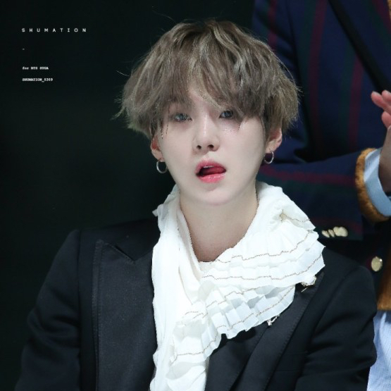 Recent activity shot of SUGA (BTS)