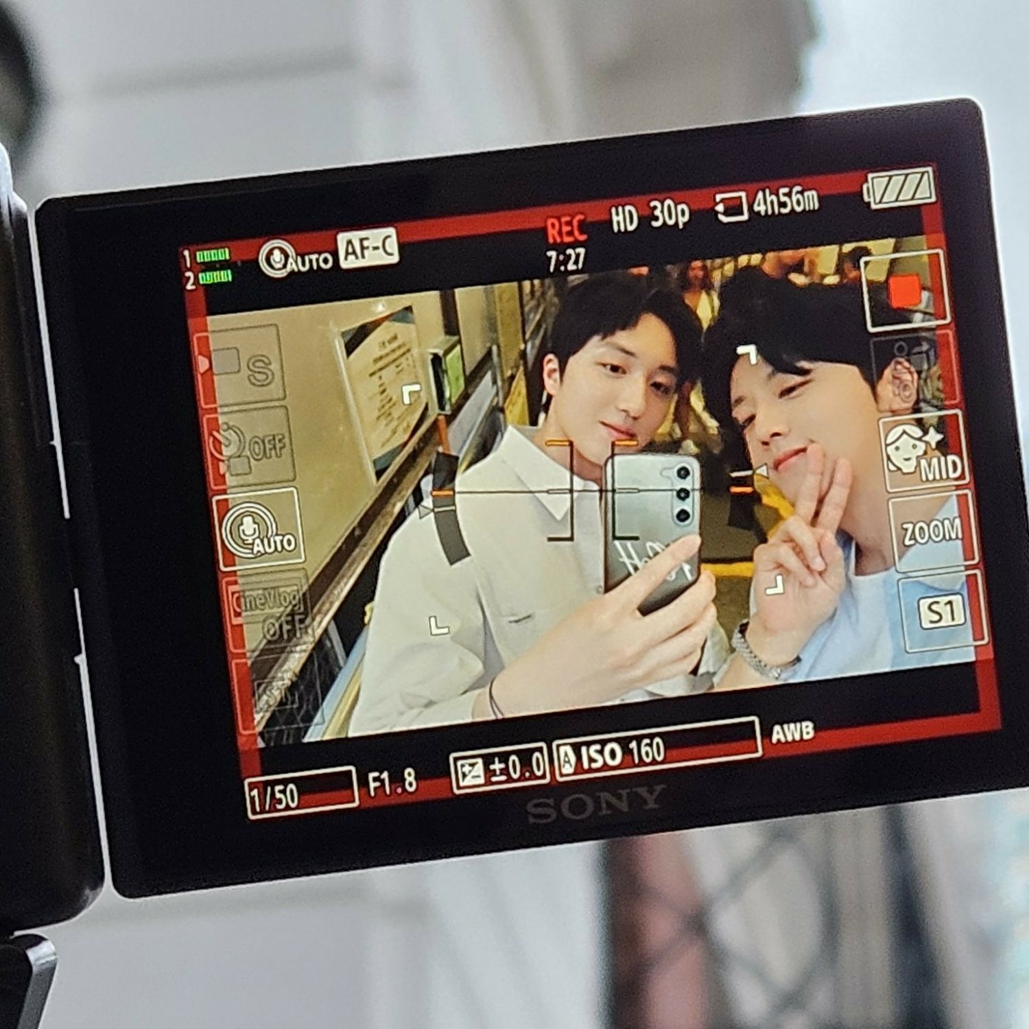 A moment captured by Chani (SF9)'s fan
