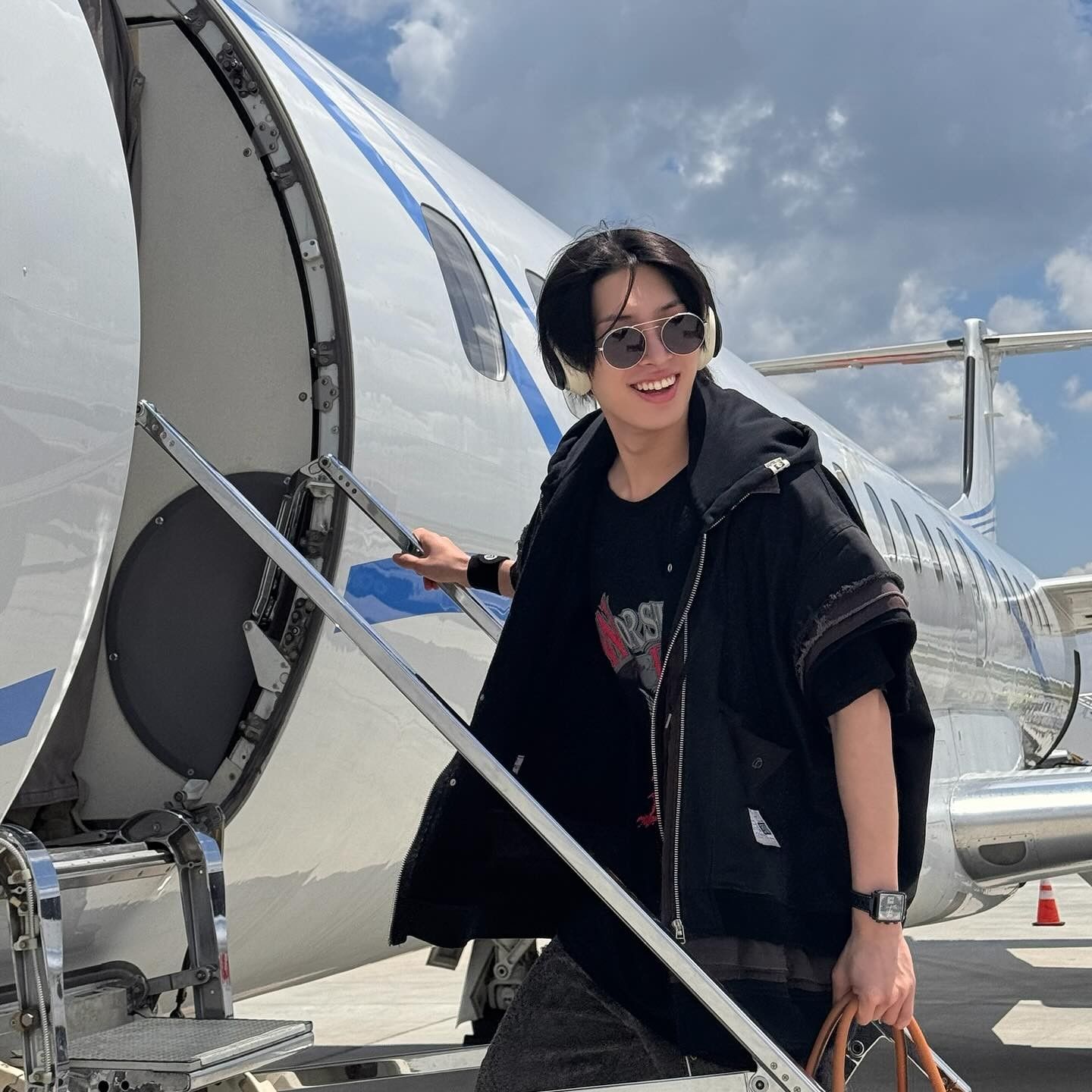 A moment captured by Mingi (ATEEZ)'s fan