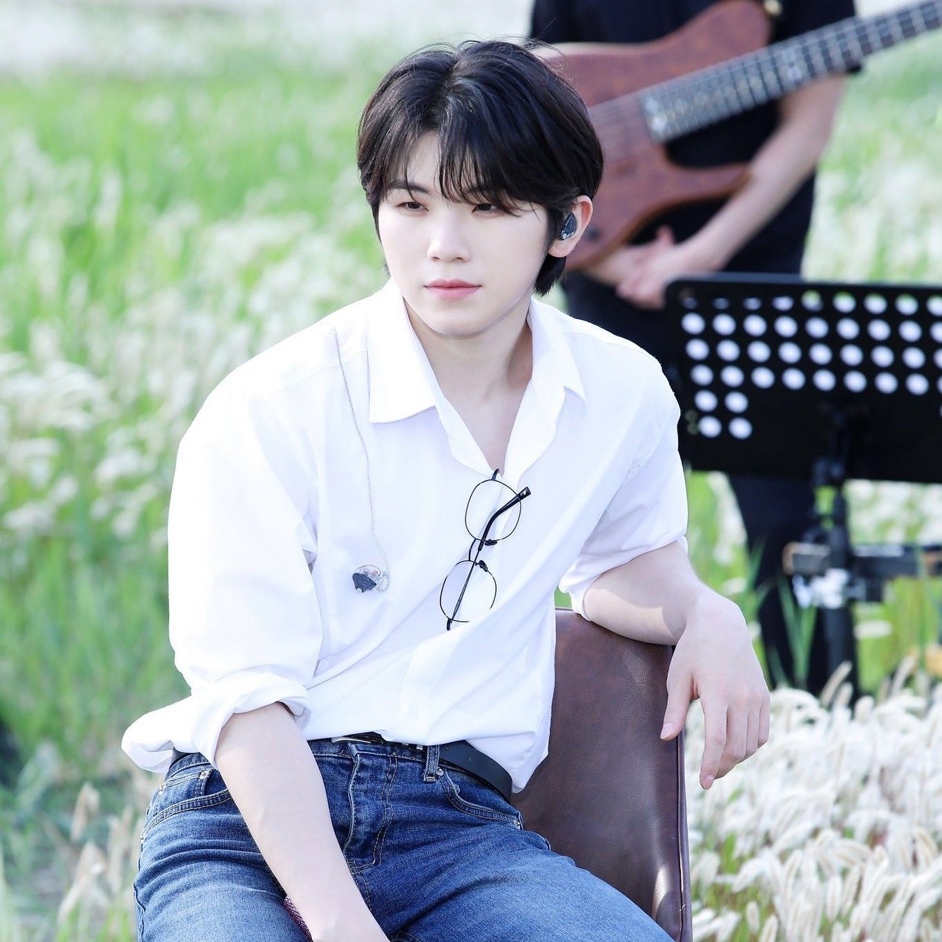 A moment captured by Woozi (SEVENTEEN)'s fan