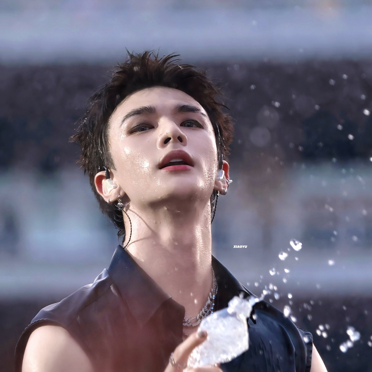 A moment captured by Hyunjin (Stray Kids)'s fan