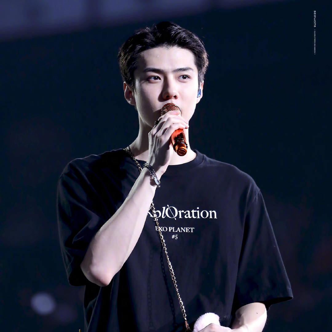 Recent activity shot of Sehun (EXO)