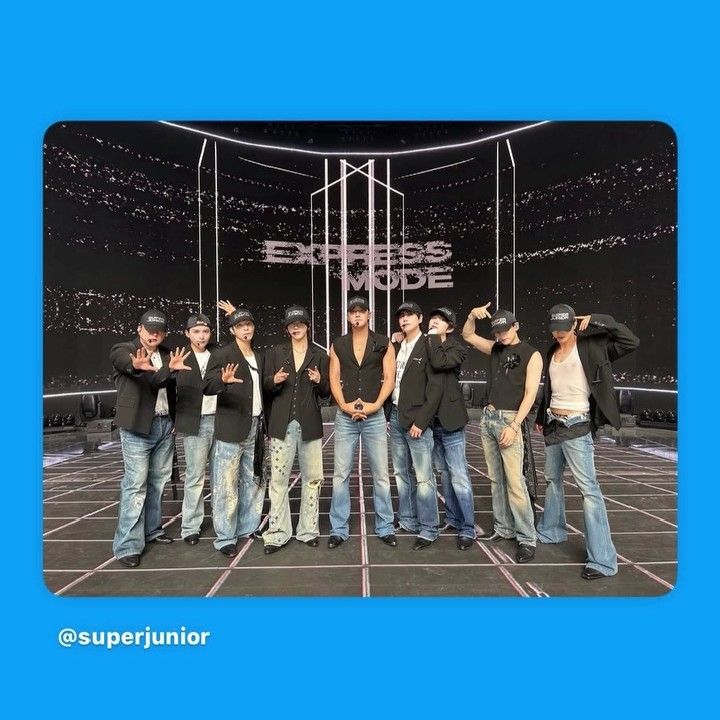 Recent activity shot of Super Junior