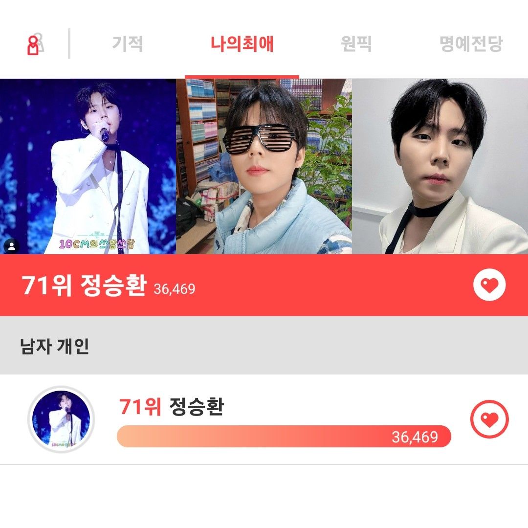 A moment captured by Jung Seunghwan's fan