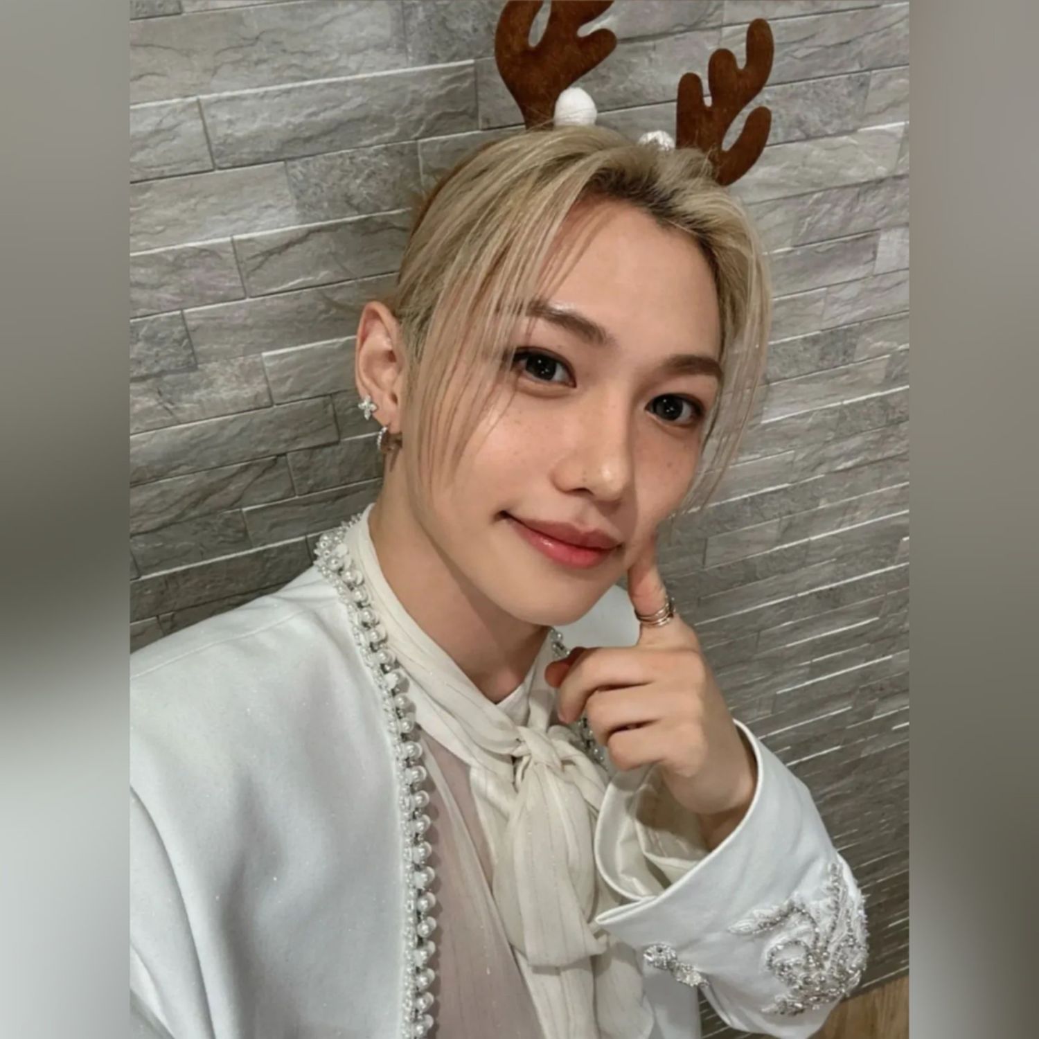 A moment captured by Stray Kids's fan