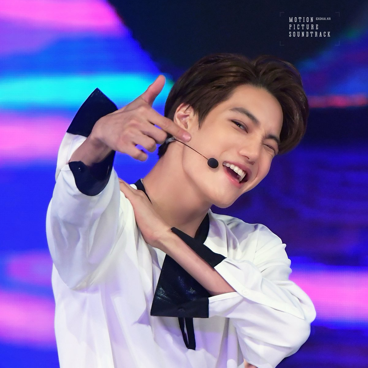 Recent activity shot of Kai (EXO)