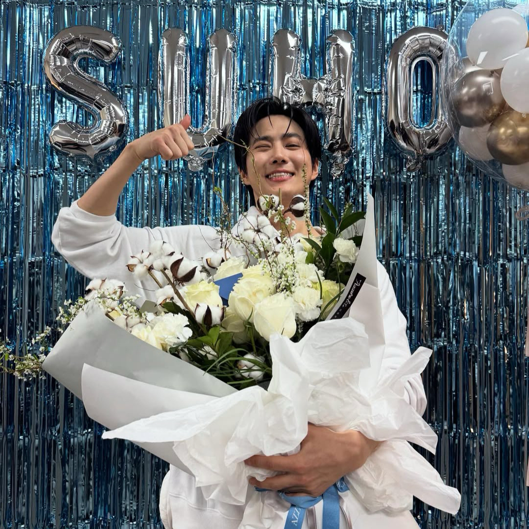 Recent activity shot of Suho (EXO)