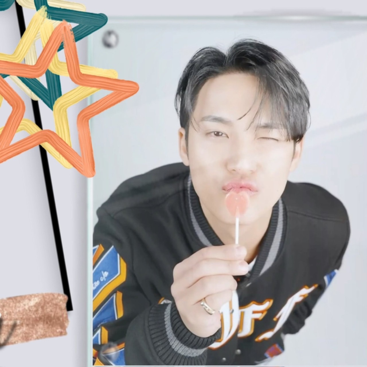 A moment captured by Mingyu (SEVENTEEN)'s fan