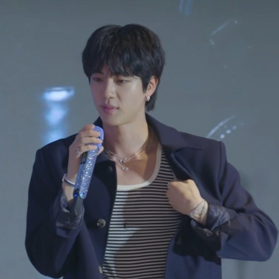 Recent activity shot of Jin (BTS)