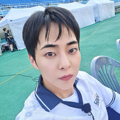 Behind-the-scenes cut of Xiumin (EXO)