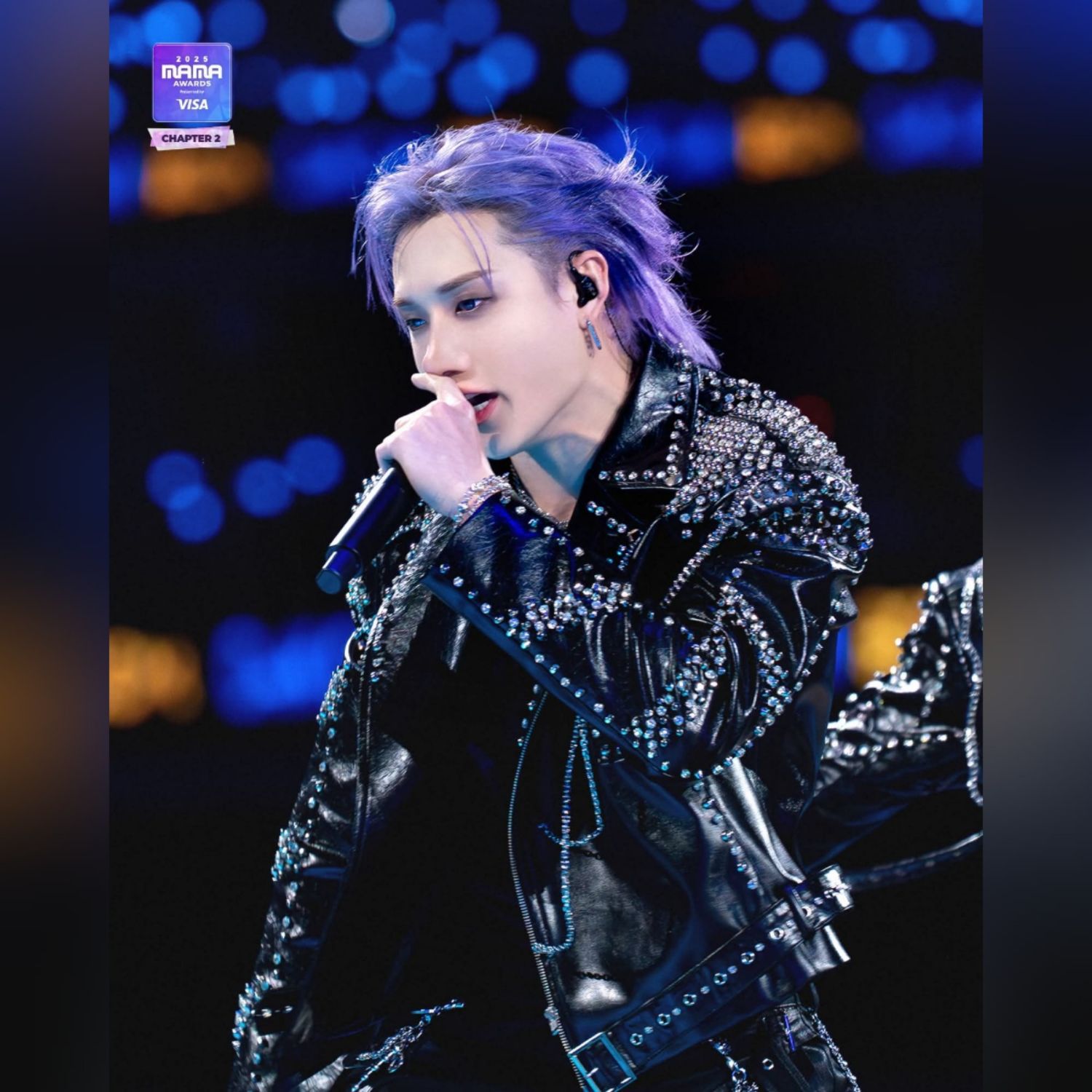 A moment captured by Stray Kids's fan