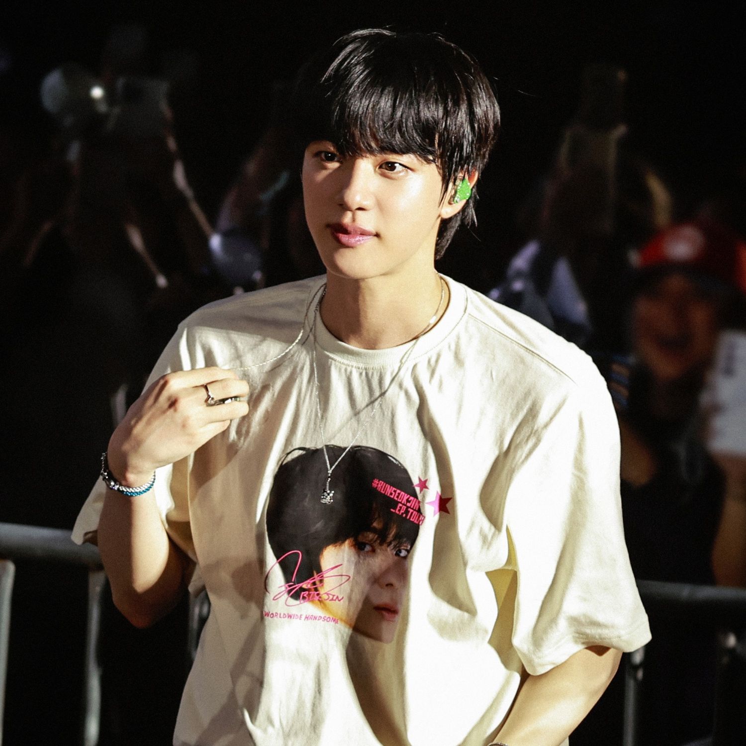 Recent activity shot of Jin (BTS)
