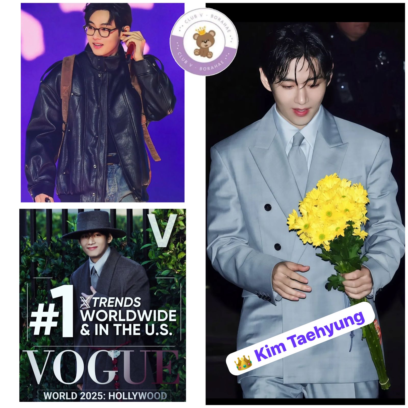 A moment captured by V (BTS)'s fan